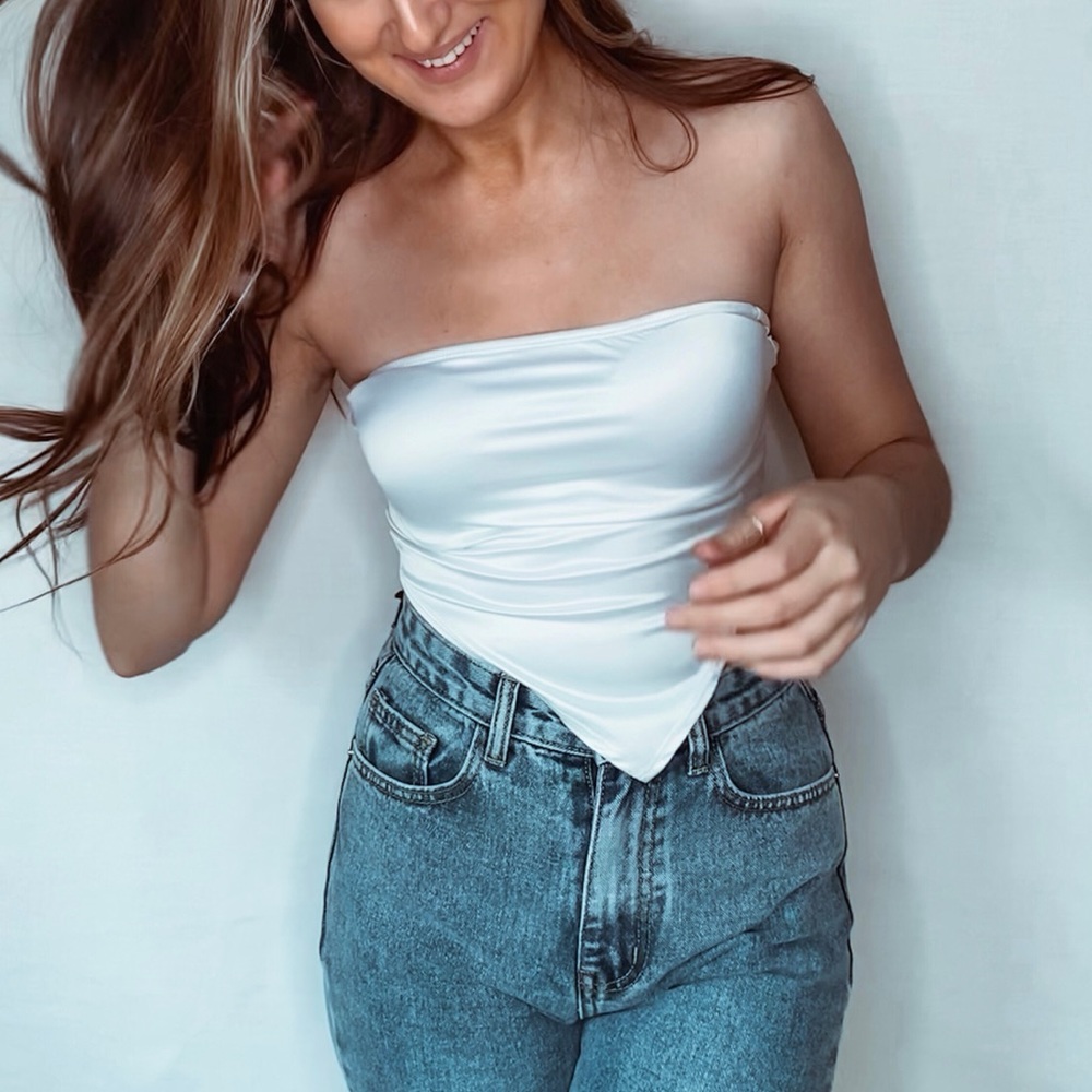 Silk tube top